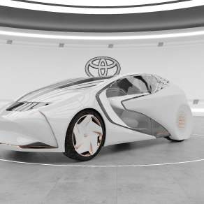 现代丰田新能源概念电动汽车3D模型下载